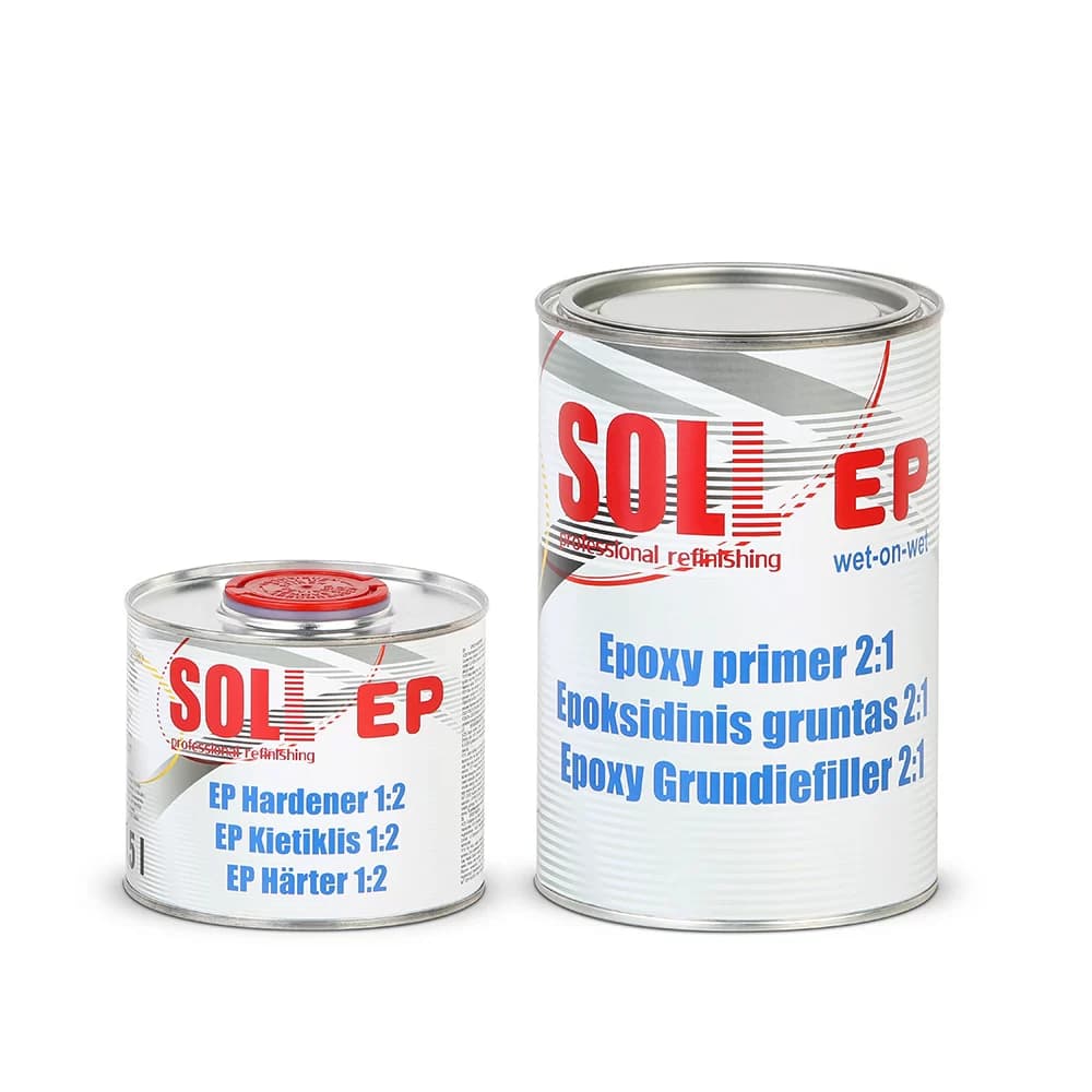 SOLL 2K epoxýgrunnur með herði 1,5 L, dökkgrár